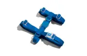 Zee Dog Neopro Adjustable Soft Dog H Harness Blue XS
