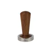 Coffee Culture Stainless Steel Burmese Rosewood Coffee Tamper Flat Base 58mm