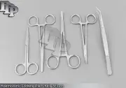 Haemostatic Locking Pliers Kelly Scissors Cotton Tweezers X5 Lab New