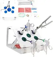 Laparoscopy Trainer Simulator Teaching Equipment Complete Laparoscopic Training Box Kit Includes Instruments and Accessories for Doctors and Students