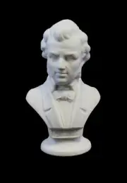 9942308 Porcelain Bust Chopin Bisque Wagner & Apel H14, 5cm