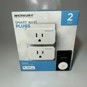 Merkury Innovations Wi-Fi Indoor Smart Plug - 2 PACK (MIC-WW218-199W) - NEW