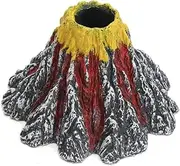Resin Volcano Aquarium Decoration, Fish Tank Cave Ornament
