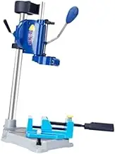 Desktop Drill Stand with Flat Nose Plier Adjustable Accessory Aluminum Base for Hand Drill Drill Depth 60mm Workstation