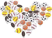 [SEWOART] Create Your Own Fashion Jewelry 50pcs Sports Ball Charms for Necklace Bracelet