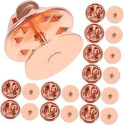 [HOODANCOS] 50 Sets Butterfly Needle Pin Locks for Enamel Pins Badge Pin Back Badges Backing Holder Clasp Metal Back Butterfly Clutch Tie Tacks Lapel Pin Multifunction Bracket Buckle Copper