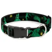 Plastic Clip Collar - Oogie Boogie 4-Poses Black/Yellow/Green - 1/2" Wide - F...