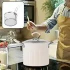 Deep Fry Pan with Handle, Japanese Tempura Frying Pot for Camping Fried Chicken