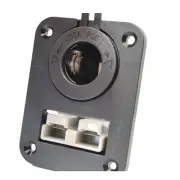 Panel Mount Assembly with 50 amp Anderson Plug and Cig Socket