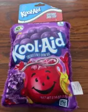 KOOL-AID GRAPE FLUFFY OXFORD DOG TOY-7.5"-NWT!