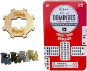 Mexican Train Double 12 Dominoes Set for Adults & Kids - Domino Game with 91 Til