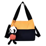 Simple Canvas Crossbody Bags Women Hit Color Daily Travel Outdoor Shoulder Messenger Handbag