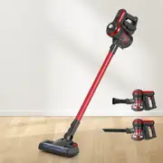 250W Devanti Stick Vacuum Cleaner Brushless Cordless Red