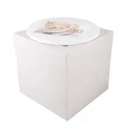 Cake Boxes with Cake Drums White 8 inch 1/2" Thick 1-pack - Cake Boxes 8 Inch...