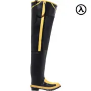 LACROSSE MET HIP 32" BLACK METATARSAL GUARD RUBBER WORK BOOTS 24509099 - NEW
