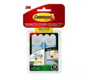 (5 PACK) 3M Command Clear Outdoor Light Clips, 24 Hook + 28 Adhesive Strips/pack