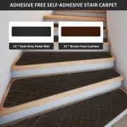 Stair Treads Carpet Non Slip Step Runners Reducing Noise Stair Runner Mat weVkn