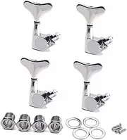 SUPVOX Replacement Guitar Tuning Pegs 4pcs 4r Bass Tuning Pegs Heads for Steel String Guitars