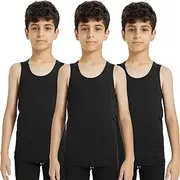[LNFINTDO] Boys Compression Tank Tops Athletic Sleeveless Shirt Youth Quick Dry Undershirt Workout Baselayer Football T Shirts