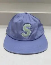 SS18 Supreme S Logo Felt 6-Panel Cap Hat LIGHT PURPLE 2018 NEW