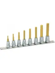 Hazet 8 Pc 3/8in Hexagon Rail Screwdriver Socket Set (8801/8H)