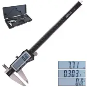 8" Digital Electronic Caliper 0.0005" w/ Inch/Metric/Fractions w/ X-lage display