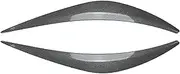 mknvu Headlight Eyebrow Trim,Fit For Infiniti, Q50 2014-2023 Head Lamp Light Cover Brow Headlamp Eyelid Headlight Eyebrow Strips(Carbon Fiber Look)