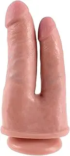 Pipedream King Cock Double Penetrator, Flesh