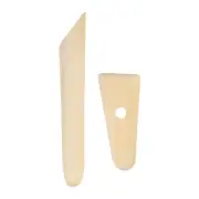 2pcs Pottery Ribs 11.7cm 18cm Wooden Clay Ceramic Sculpting Tool