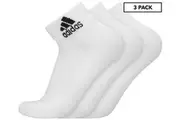 Adidas Men's Cushioned Ankle Socks 3-Pack - White/Black