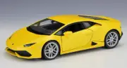 Welly 1:24 Lamborghini Huracan LP610-4 Diecast Model Racing Car Toy Yellow Boxed