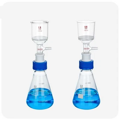 Lab Glassware Filtration Set 250ml-3000ml Flask/Bottles + Filter Funnel au