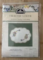 Wildflowers. DMC Traced Linen kit.