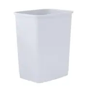 Superio 4.5 Gallon Plastic Trash Can, Waste Bin- 18 Qt (White Smoke)