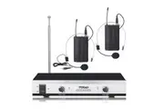 Wireless Headset Microphone Vhf Dual Channel Twin Head Mic Tjp-Ll61