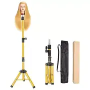 Heavy Duty Wig Stand Tripod - 55 Inch Mannequin Head Stand Wig Stand Tripod w...