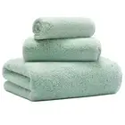 New Microfiber Bath Towel Set, 3 Piece, Oversize, Quick Dry, Lint Free, Inclu...