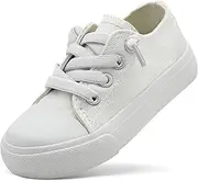 [xinlanlin] Toddler Kids Sneakers Boys and Girls Canvas Shoes Slip On Lightweight Walking Shoes for Little Big Kids