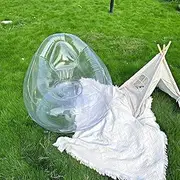 Baiao Inflatable Chair,Transparent Inflatable Couch Chair Sofa, Blow Up Couch Bean Bag Lazy Sofa Chair for Room,Funny Indoor/Outdoor Furniture