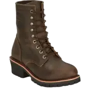 Chippewa Men's Classic 2.0 Logger Brown Leather Boots NC2090
