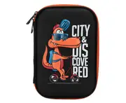 Boys Pencil Case for School Zipper Pen Bag Holders Cute Embossed Hardtop Stationery Box