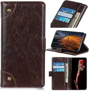 LYX Copper Buckle Nappa Texture Horizontal Flip Leather Case for Nokia 3.2, with Holder & Card Slots & Wallet (Black)+Classic (Color : Coffee)