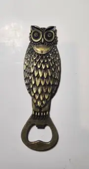 Cast Iron Antique Style Hoot OWL Bottle Opener Country Western Beer Soda HOOTER