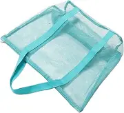 [VALICLUD] Large Capacity Transparent Beach Tote Bag for Women Versatile Mesh Handbag Organizer for Travel Shopping and Vacation Beach Holder