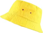 [The Hat Depot] 300N Unisex 100% Cotton Packable Summer Travel Bucket Hat (L/XL