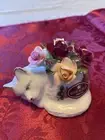 Vintage Royal Albert English Fine Bone China Cat Floral With Original Box