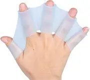 DDN Swimming Fins 3 Pair Unisex Frog Type Silicone Girdles Swimming Hand Fins Flippers Palm Finger Webbed Gloves Paddle Water Sports.(DDN52) (C)