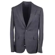 DSquared2 Extra-Slim 'Napoli' Gray Check Soft Flannel Wool Suit 42R (Eu 52) NWT
