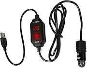 10W Mini Aquarium Heater Mini Fish Tank Heater with Digital Display Thermostat Temperature Adjustable 5V/2A USB Powered Super Mini Turtle Heater Safe Tank Heater for 1 to 5L Tanks(10W-English Celsius)