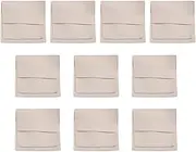 MsaHeuto 10 Microfiber Jewelry Pouches for Gift Packaging And Storage, beige 8cmx8cm, as described